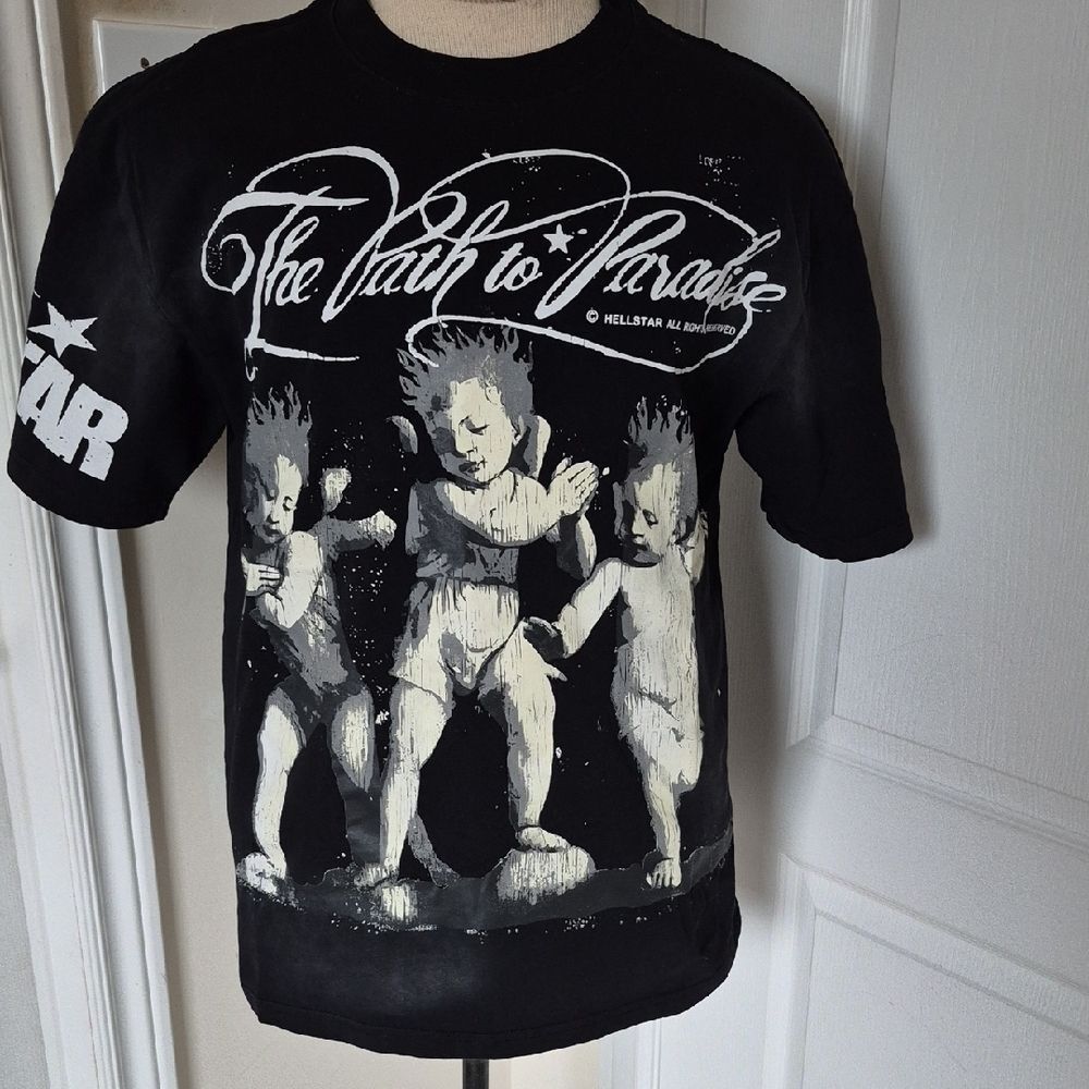 Black Graphic Men's T-Shirt by Hellstar